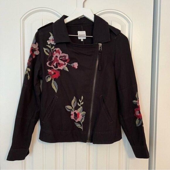Kensie Jeans Embroidered Jacket Sz Small - Picture 1 of 7